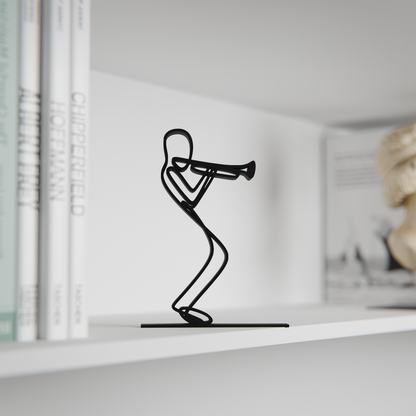 Trumpeter - Customized Line Art Figure