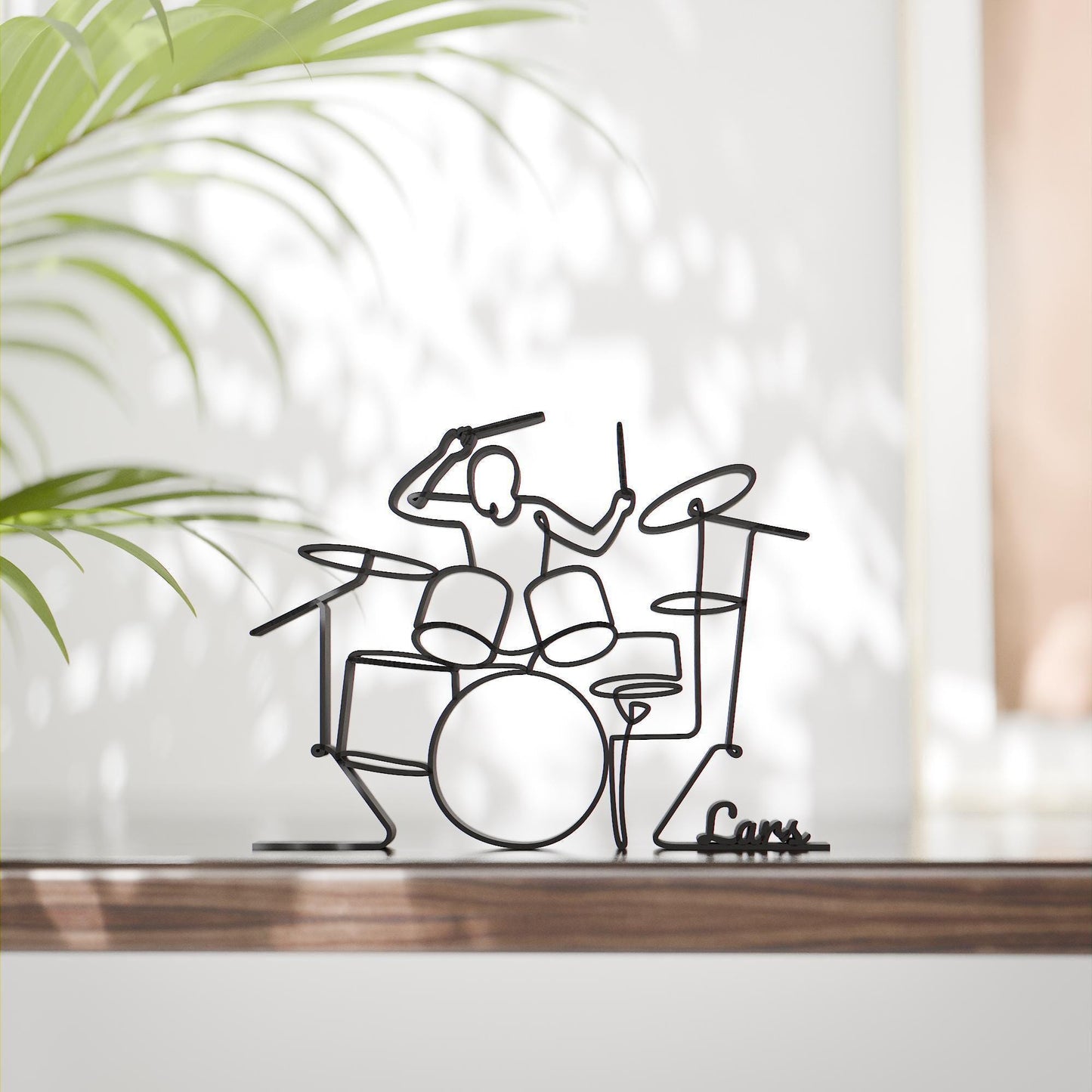 Drummer - Customized Line Art Figure