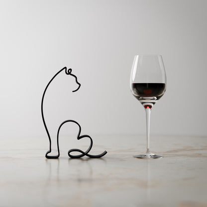 Persian Cat - Line Art Figure