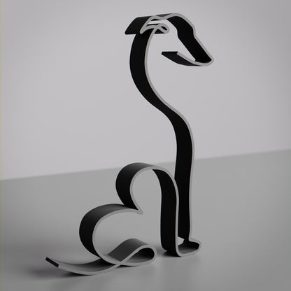 Whippet Dog - Line Art Figure - Dog 23