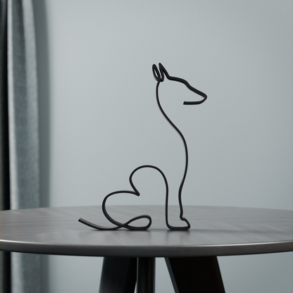 Podenco  - Line Art Figure