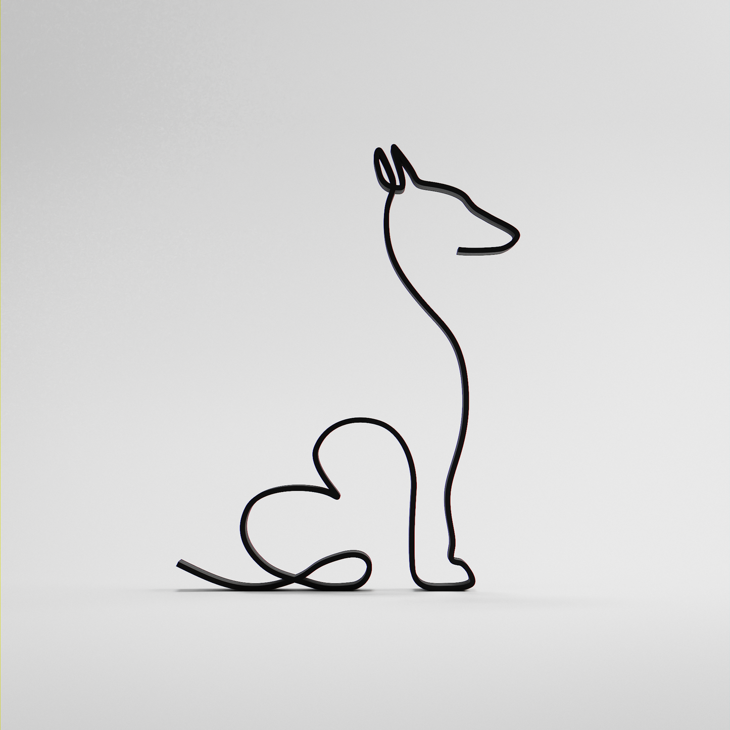 Podenco  - Line Art Figure