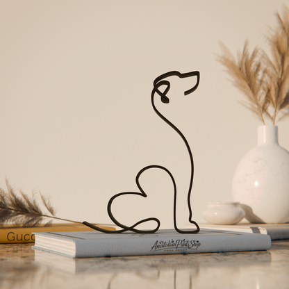 Rhodesian Ridgeback  - Line Art Figure