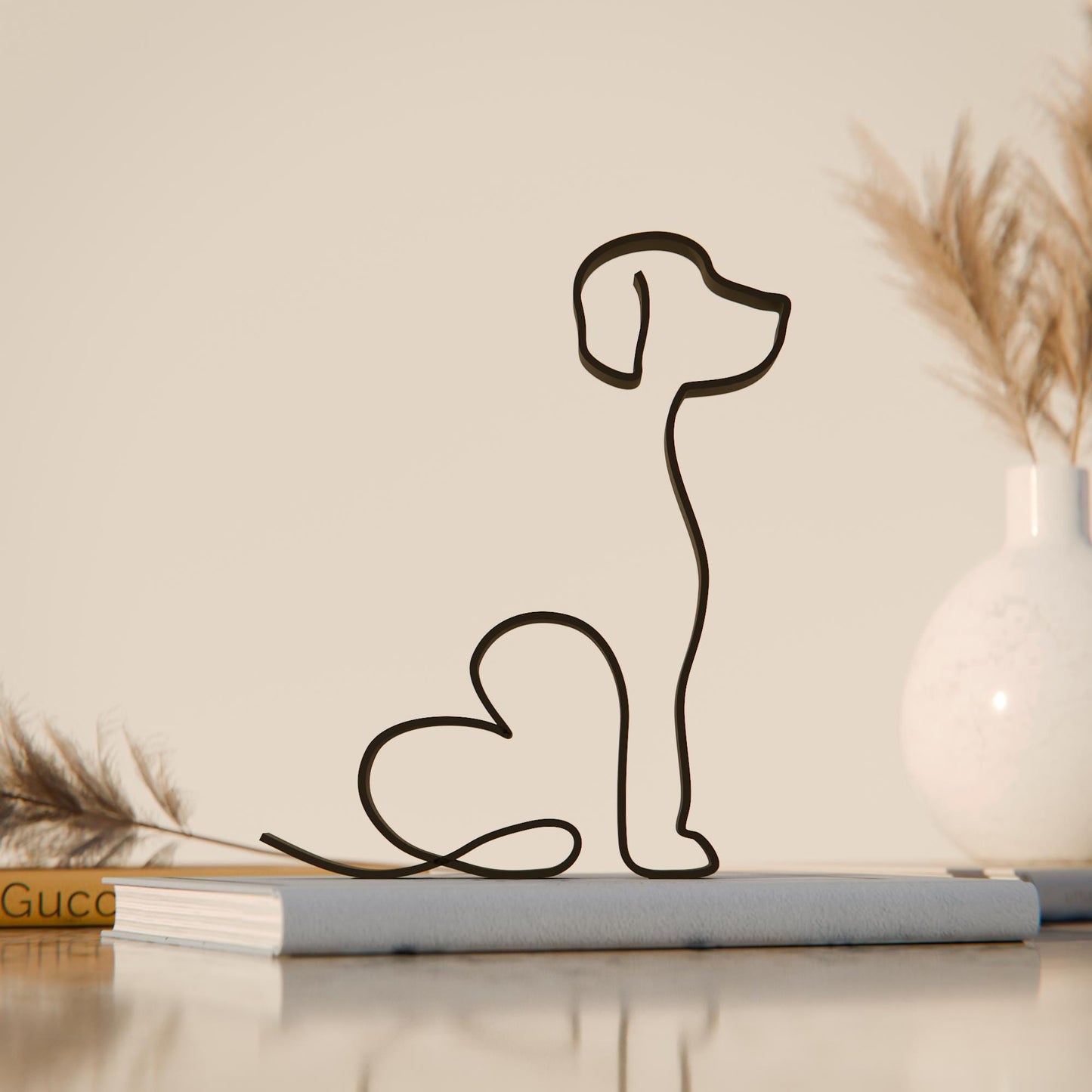 Harrier Dog 14 - Line Art Figure