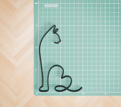 Siamese Cat - Line Art Figure