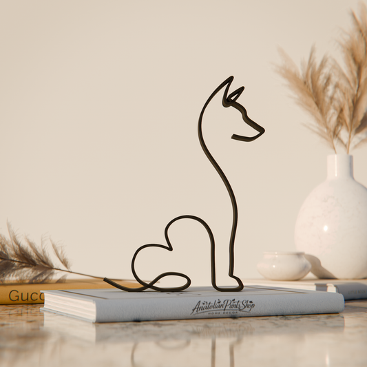 Basenji  - Line Art Figure