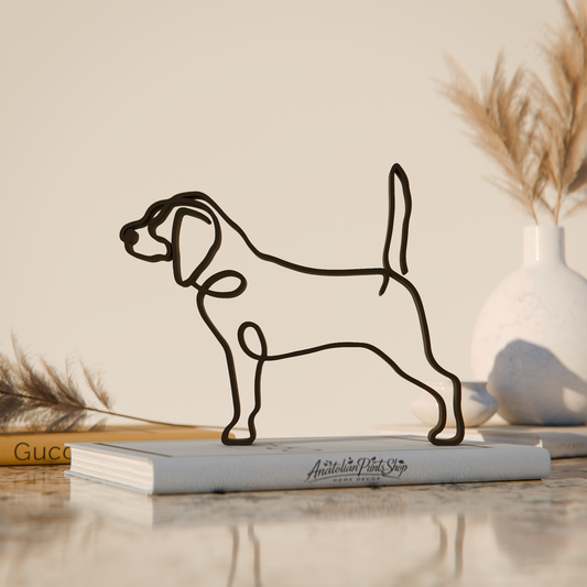 Beagle - Line Art Figure