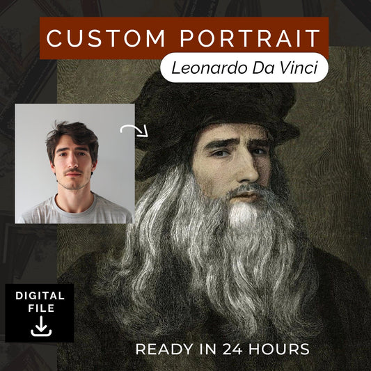 Anatolian HandsCustomized DA VINCI Portrait from Photo, Turn Me Into a Leonardo da Vinci Painting | Custom Portrait Gift | Digital Download