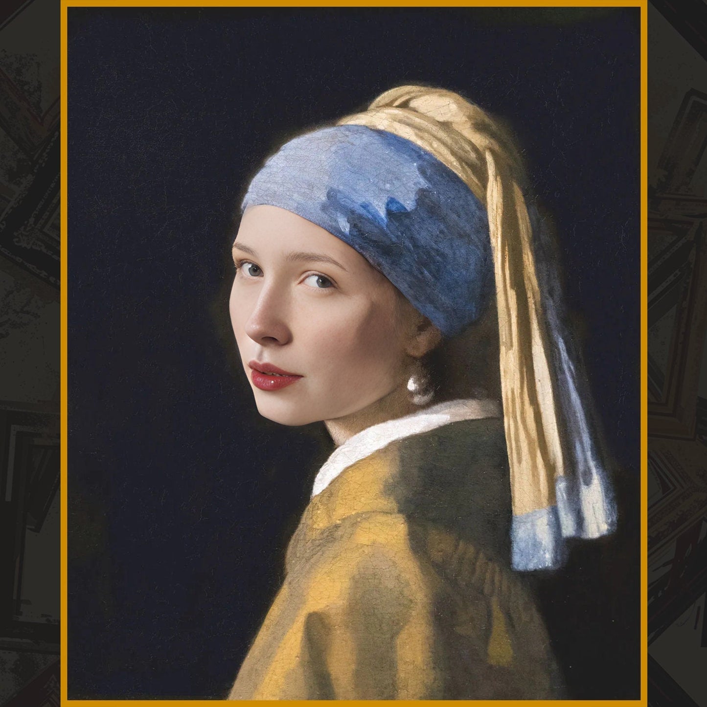 Anatolian HandsCustomized GIRL with a PEARL Earring from Photo, Turn Me Into a Vermeer Painting | Custom Portrait Gift | Valentines Day | Digital Download