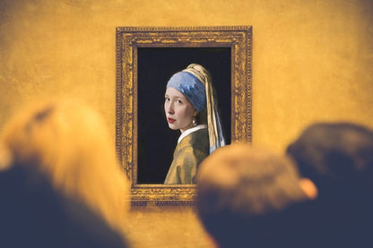 Anatolian HandsCustomized GIRL with a PEARL Earring from Photo, Turn Me Into a Vermeer Painting | Custom Portrait Gift | Valentines Day | Digital Download