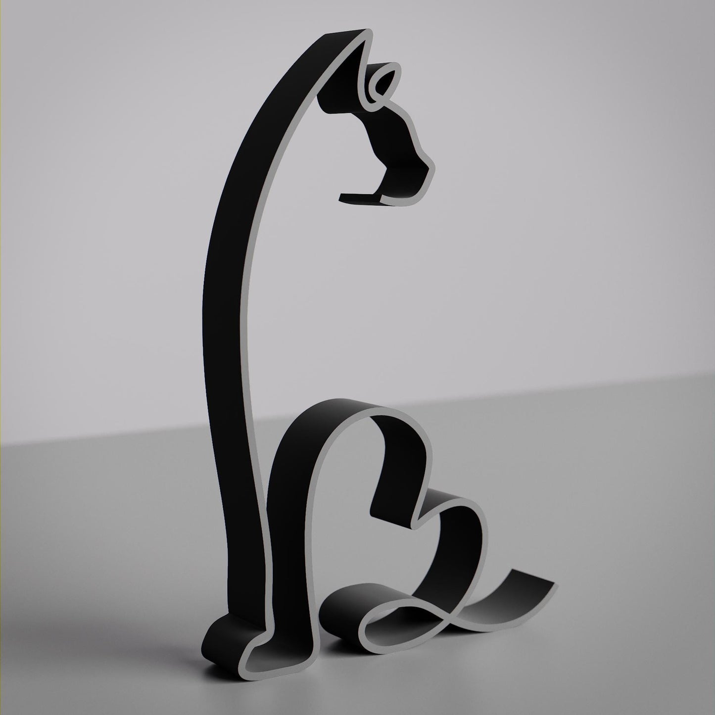 Bengal Cat - Line Art Figure