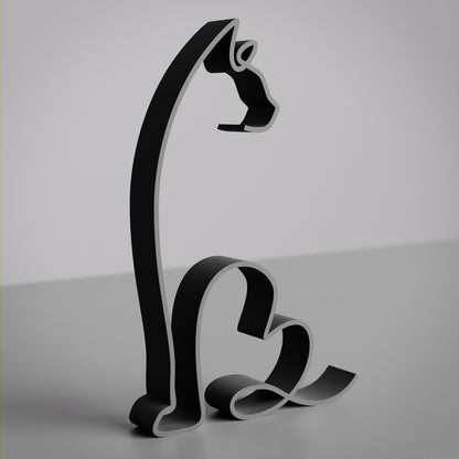 Bengal Cat - Line Art Figure