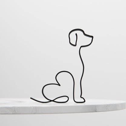 Harrier Dog 14 - Line Art Figure