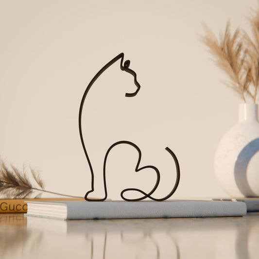 Ragdoll Cat - Line Art Figure