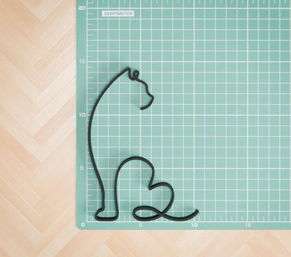 Persian Cat - Line Art Figure