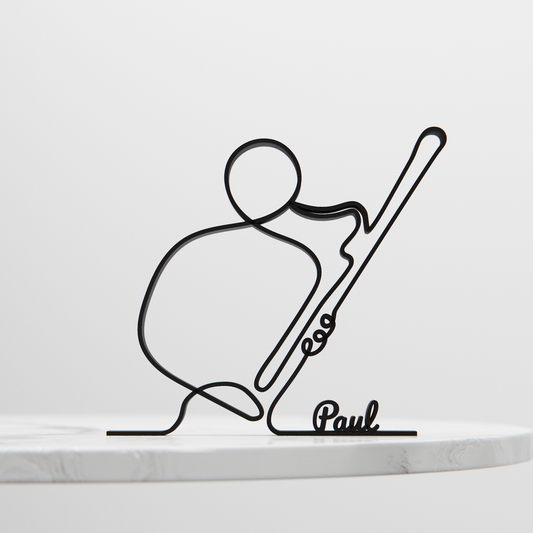 Bassoon Player - Customized Line Art Figure