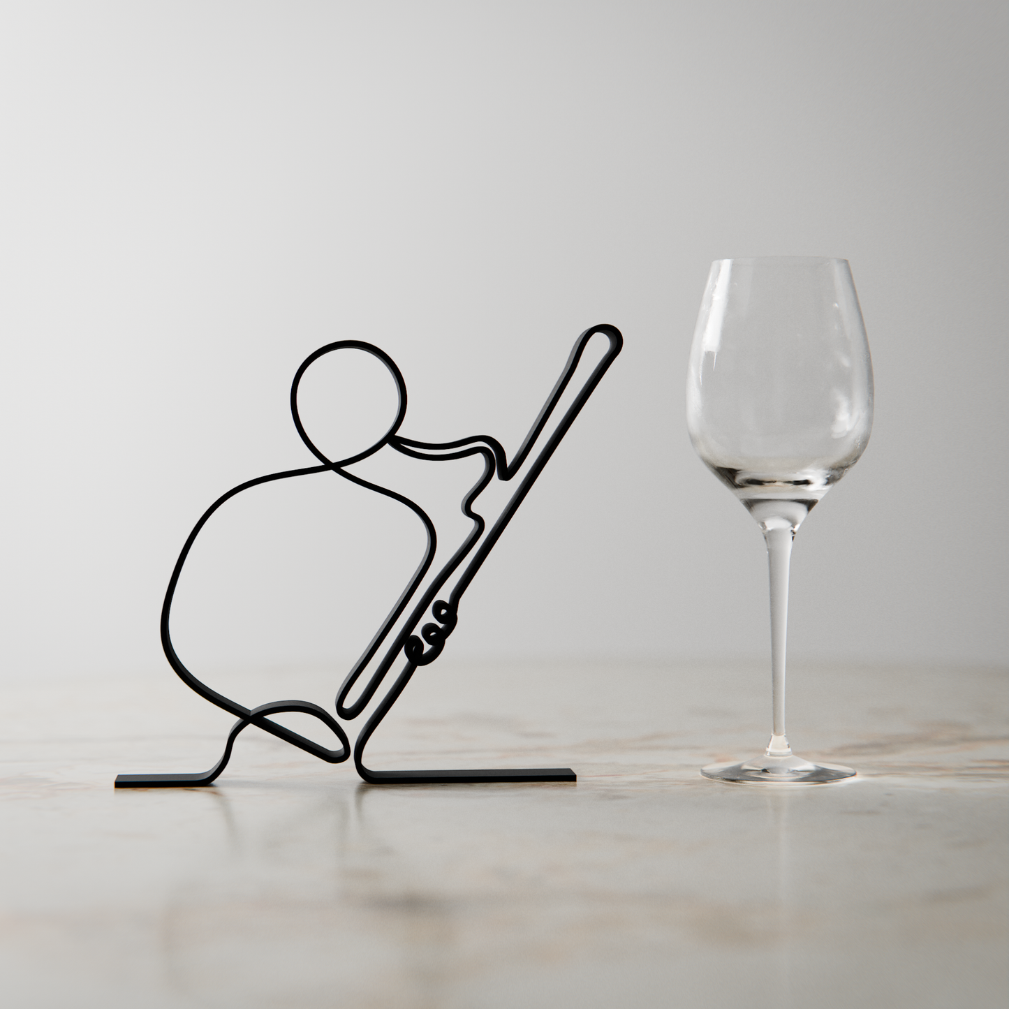 Bassoon Player - Customized Line Art Figure