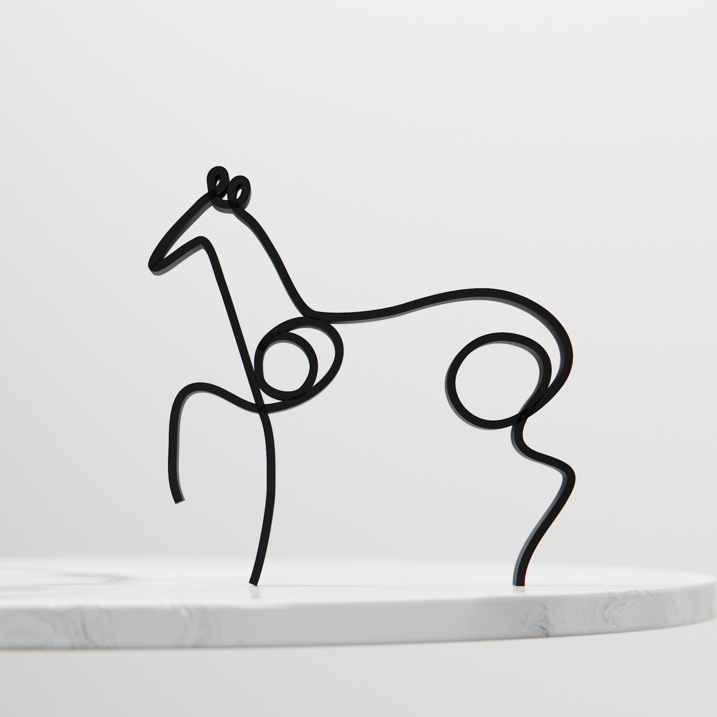 Picasso's Horse - Line Art Figure