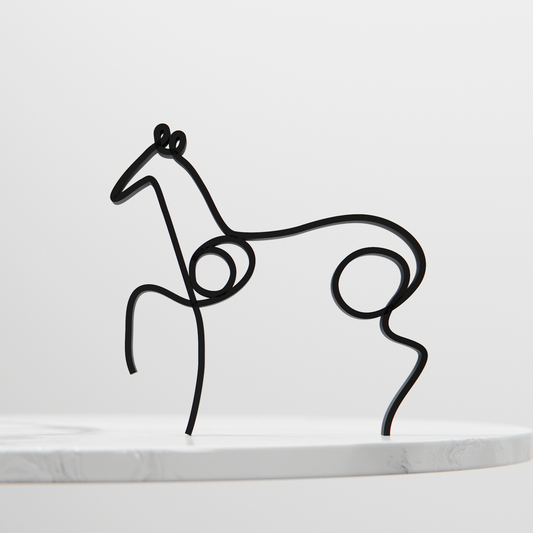 Picasso's Horse - Line Art Figure