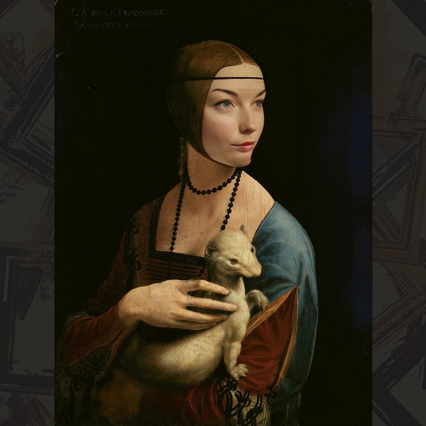 Customized Lady with an Ermine from Photo, Turn Me Into a Da Vinci Painting | Custom Portrait Gift | Valentines Day| Digital Download