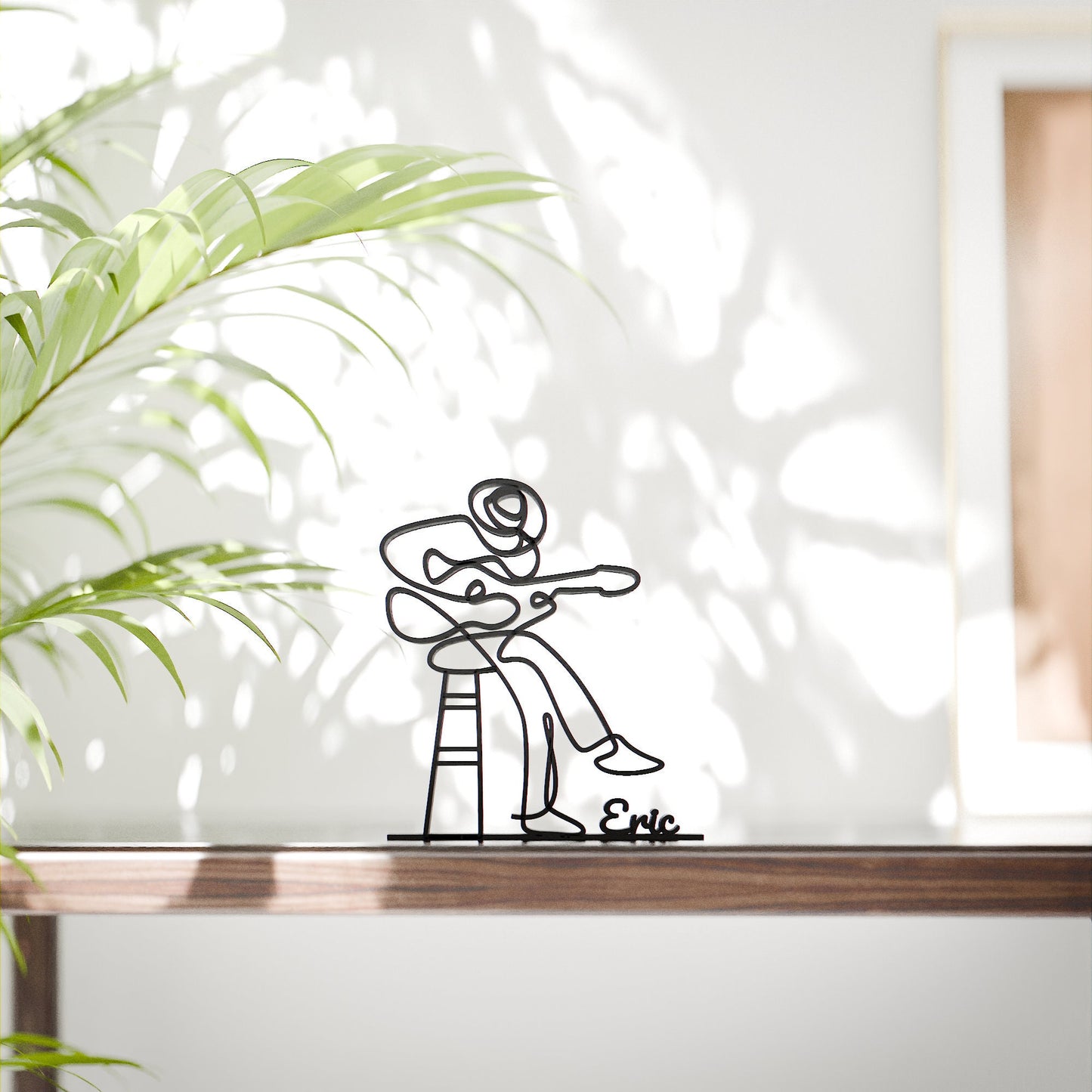 Acoustic Guitarist - Customized Line Art Figure