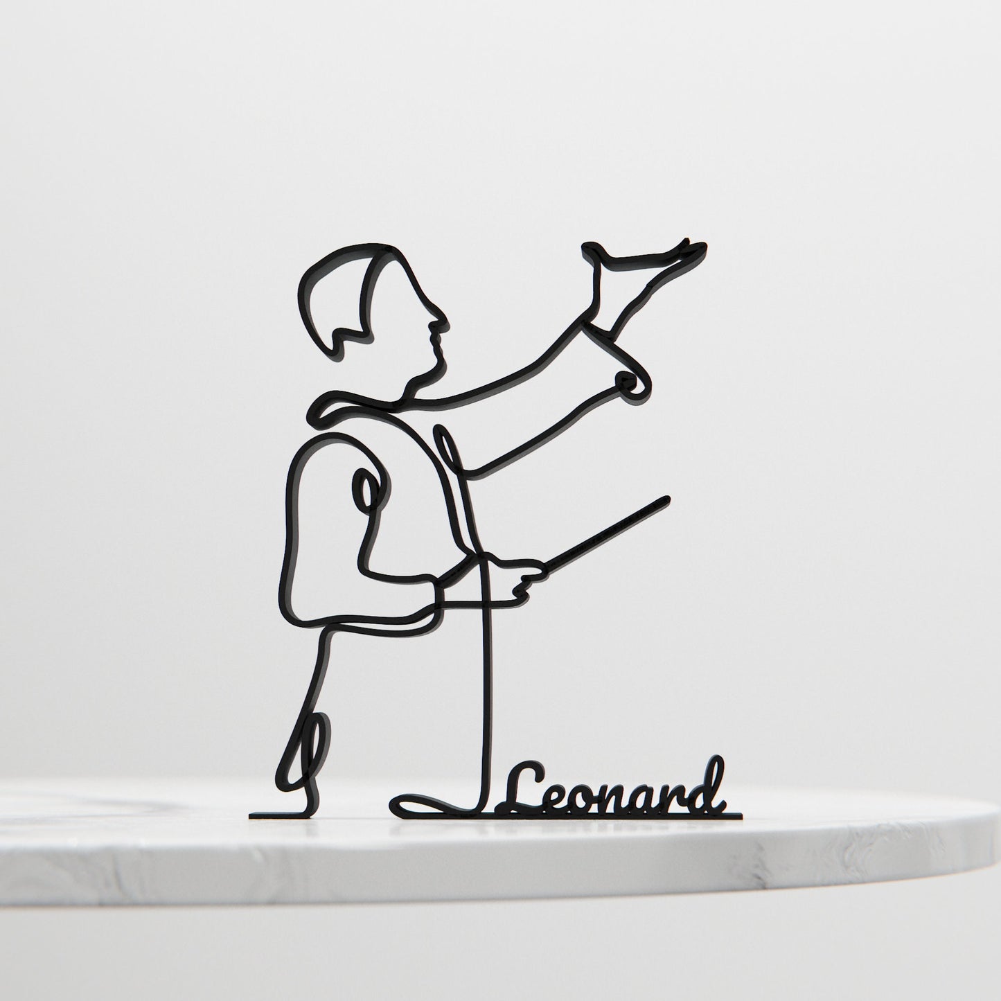 Conductor - Customized Line Art Figure