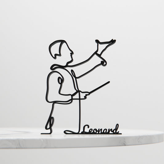 Conductor - Customized Line Art Figure