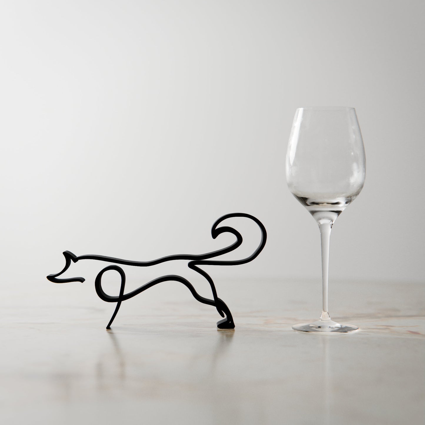 Picasso's Fox - Line Art Figure