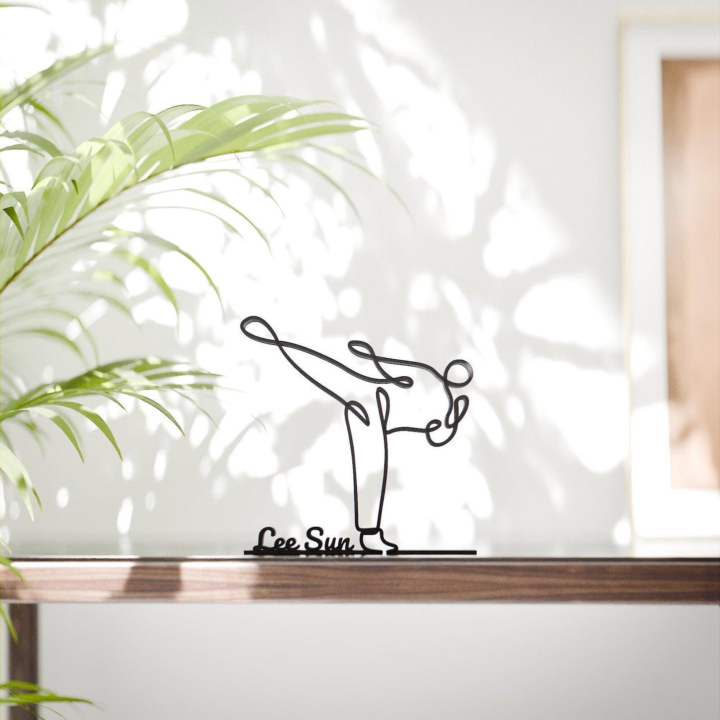 Taekwondo Practitioner - Customized Line Art Figure