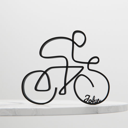 Biker/Cyclist - Customized Line Art Figure