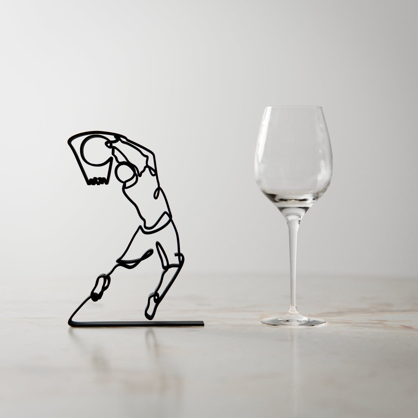 Basketball Player - Customized Line Art Figure