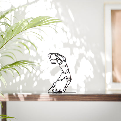 Basketball Player - Customized Line Art Figure