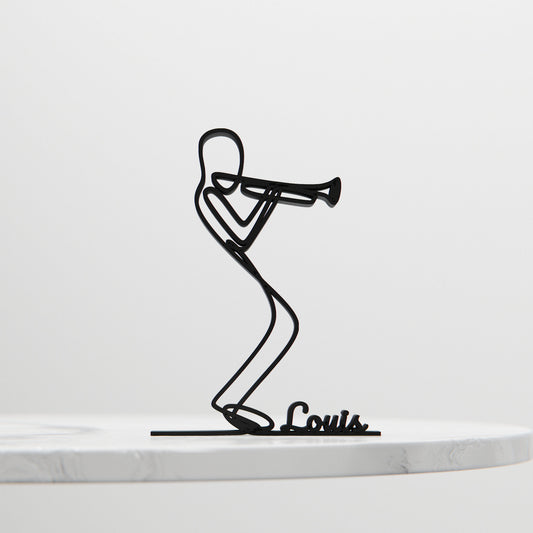 Trumpeter - Customized Line Art Figure