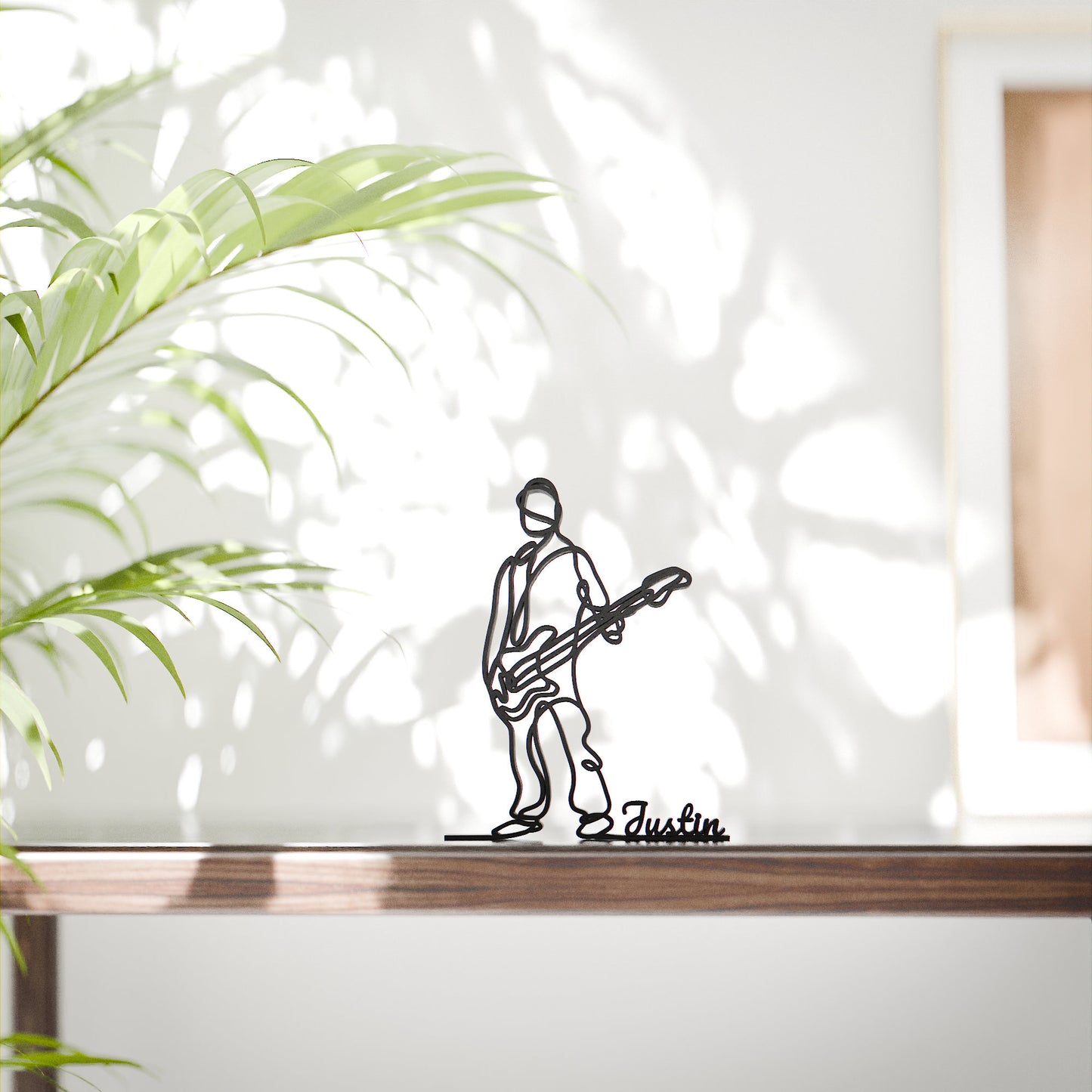 Bass Guitarist - Customized Line Art Figure