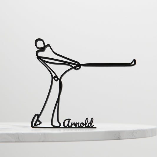 Golf Player 02 - Customized Line Art Figure