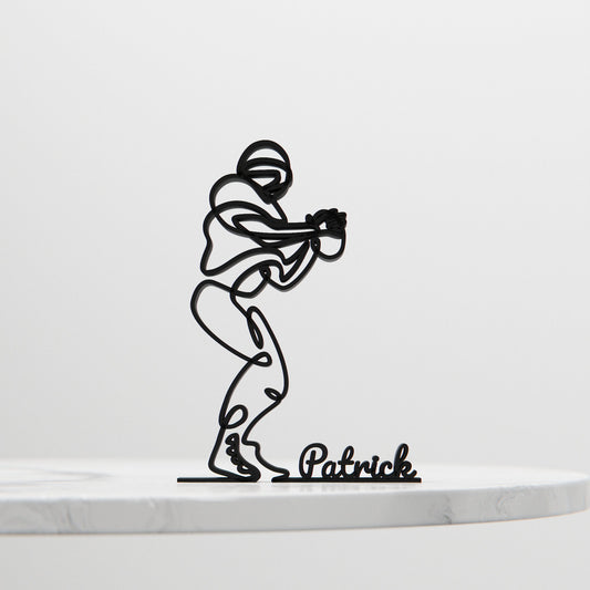 NFL/American Football Player - Customized Line Art Figure