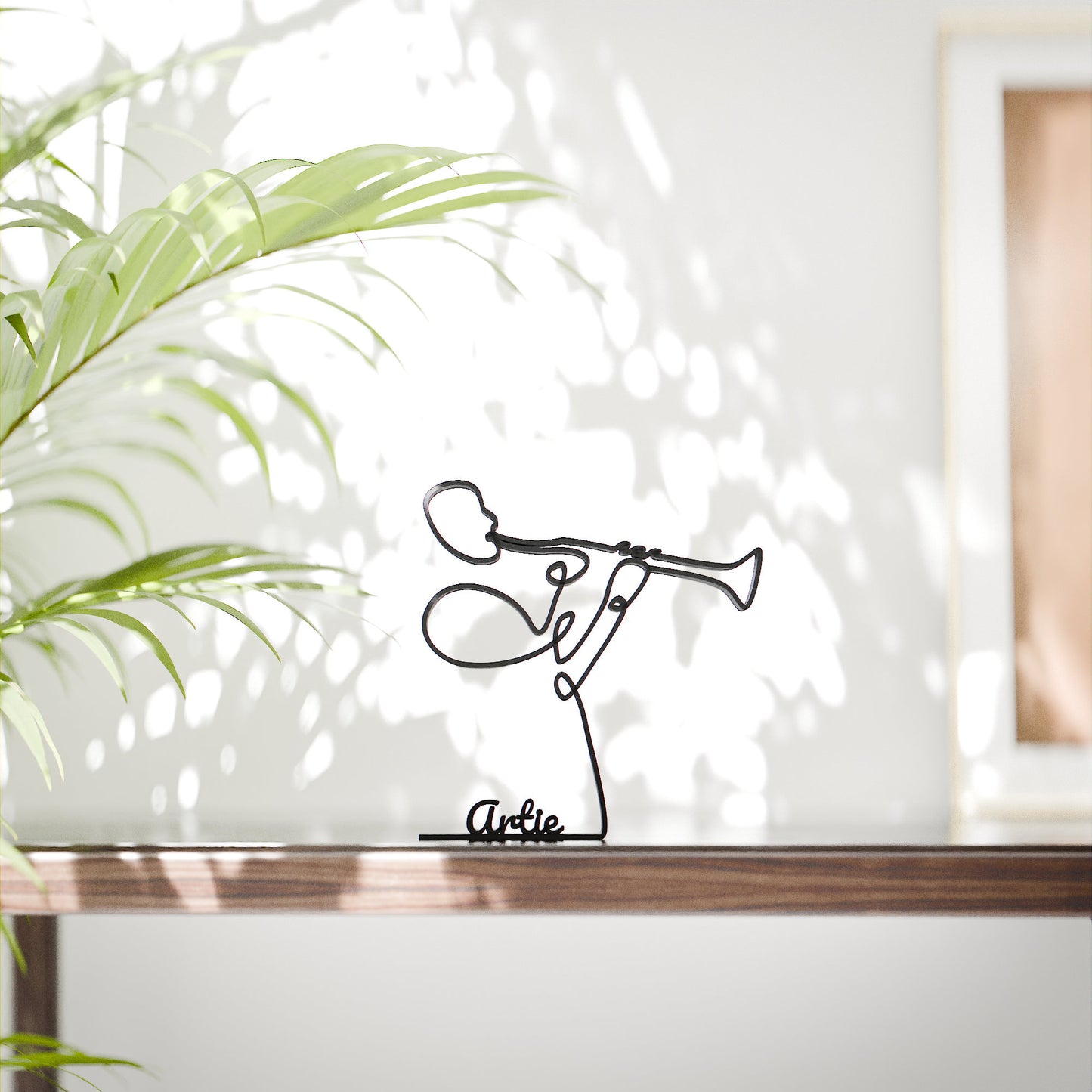 Clarinet Player - Customized Line Art Figure