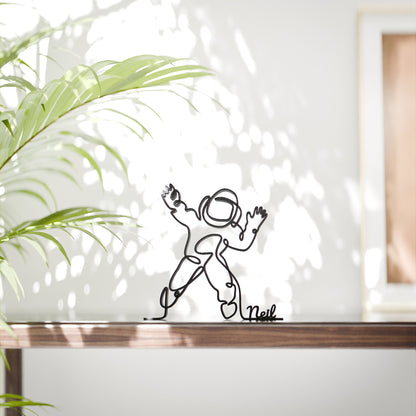 Astronaut - Customized Line Art Figure