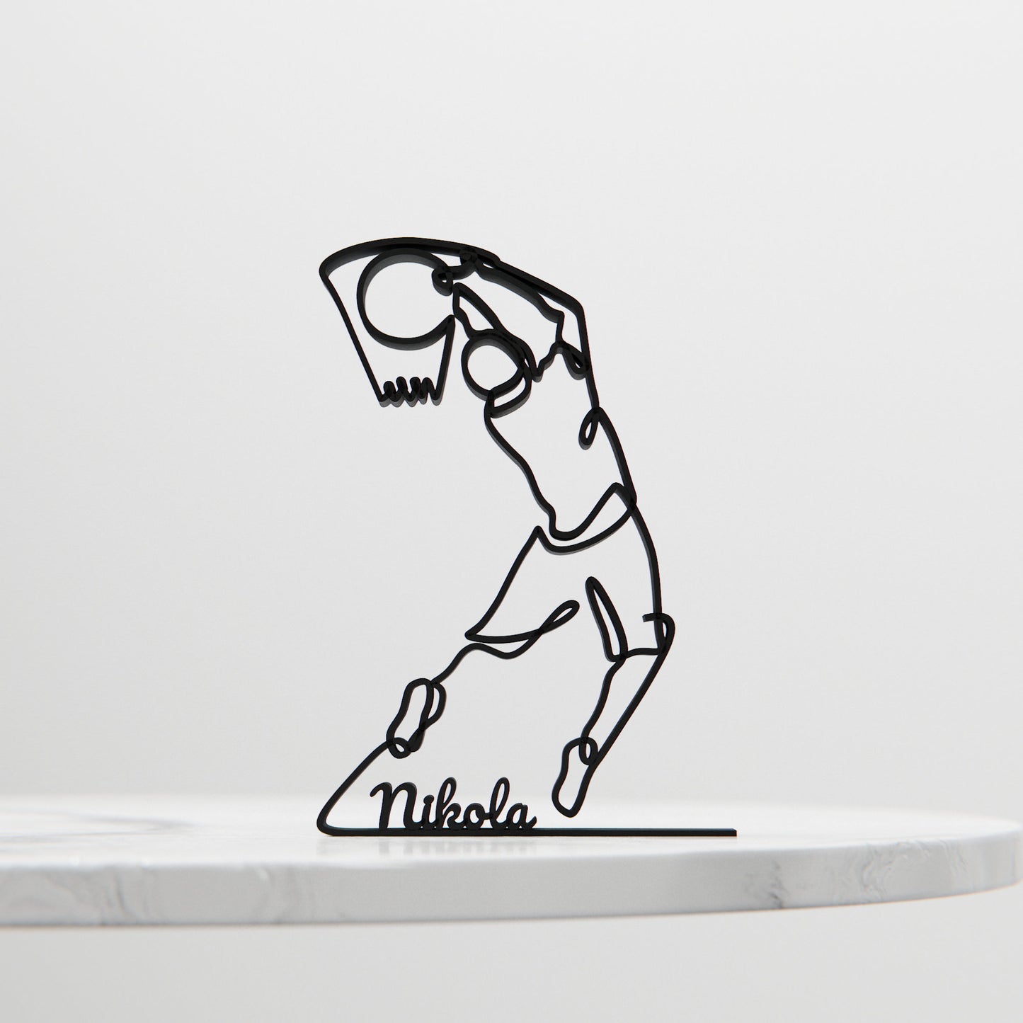 Basketball Player - Customized Line Art Figure