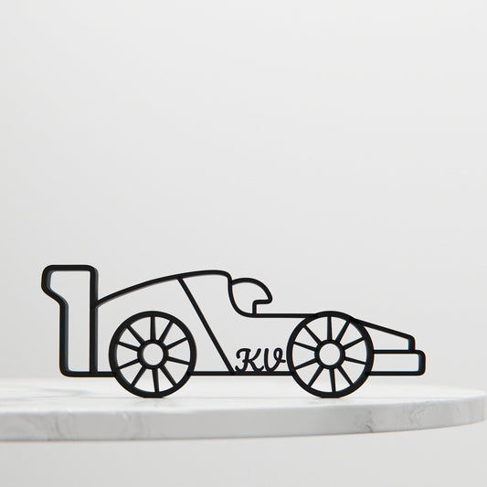 Formula F1 Racing Driver - Customized Line Art Figure