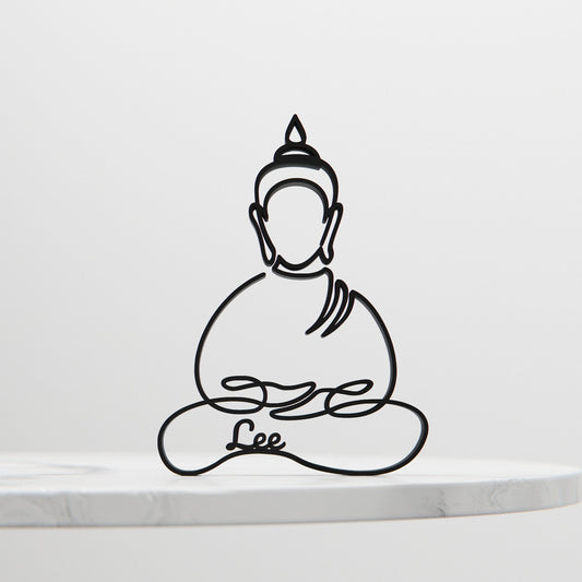 Buddha - Customized Line Art Figure