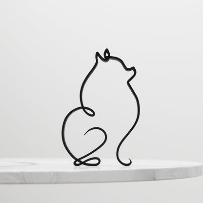 Pomeranian  - Line Art Figure