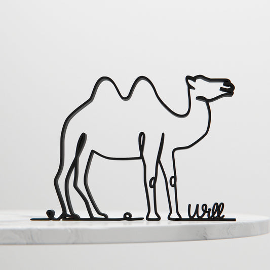 Camel - Customized Line Art Figure