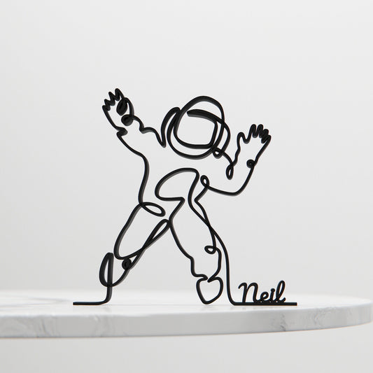 Astronaut - Customized Line Art Figure