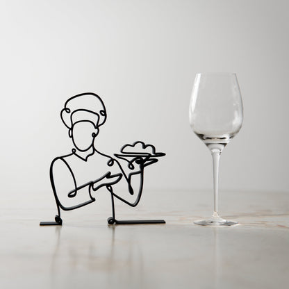 Chef - Customized Line Art Figure