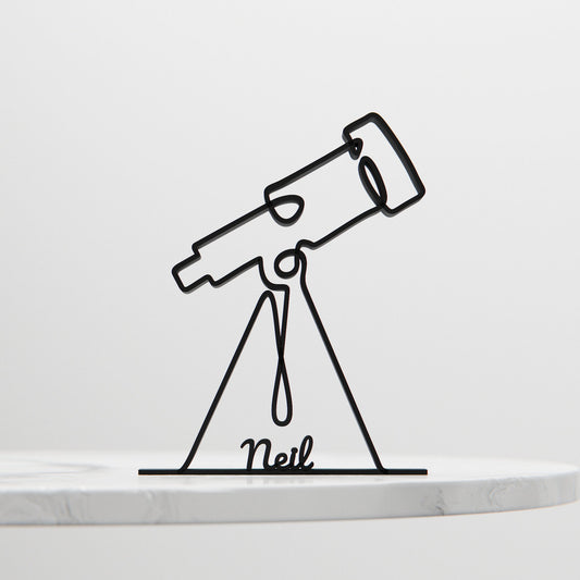 Telescope - Customized Line Art Figure