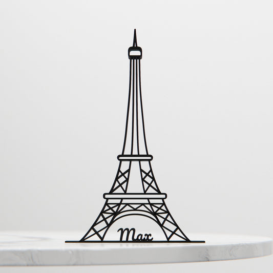 Eiffel Tower - Customized Line Art Figure