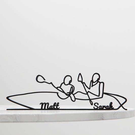 Rowers/Rowing - Customized Line Art Figure