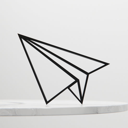 Origami Plane - Line Art Figure