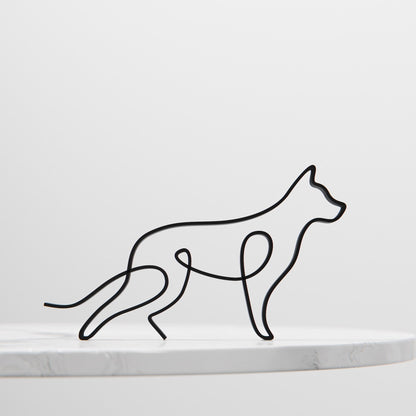 German Shepherd  - Line Art Figure